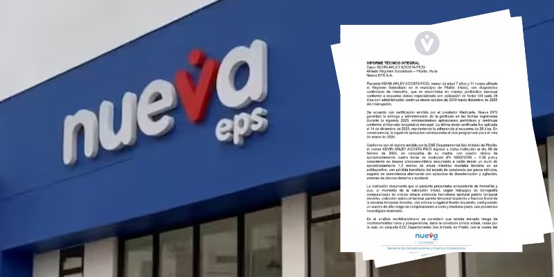 Nueva EPS revela informe del tratamiento de menor con hemofilia que falleció tras sufrir una caída en bicicleta