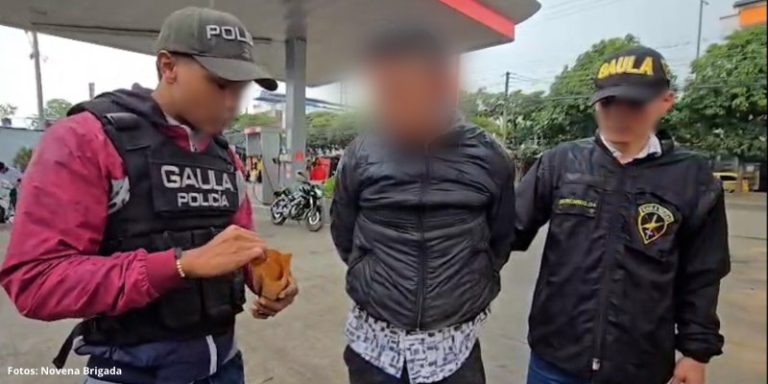 Capturan presunto extorsionista en Huila mientras recibía dinero