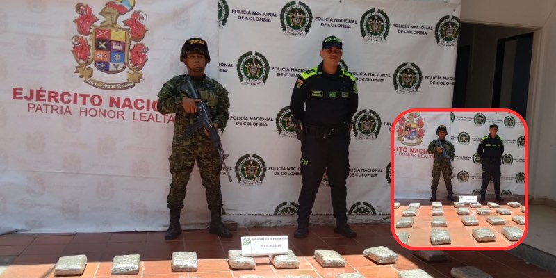 Golpe al microtráfico en Huila: incautan 32 kilos de marihuana en carretera