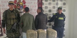 Caen dos hombres con 15 kilos de marihuana en controles de Semana Santa en Huila