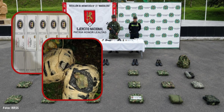 Hallan arsenal que sería utilizado para extorsiones en tres municipios del Huila