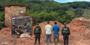 Capturan a dos personas por presunta minería ilegal de oro en Palermo